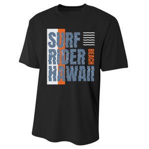 Surf Rider Hawaii Beach Performance Sprint T-Shirt