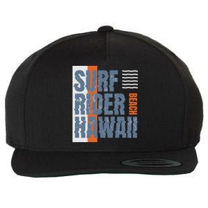 Surf Rider Hawaii Beach Wool Snapback Cap