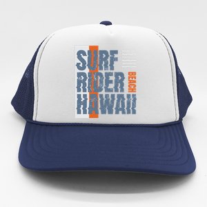 Surf Rider Hawaii Beach Trucker Hat