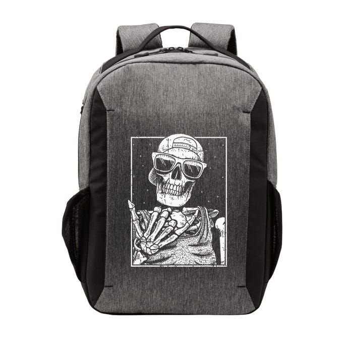 Skeleton Rock Hand Halloween Costume Cool Rock Music Rocker Vector Backpack