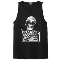 Skeleton Rock Hand Halloween Costume Cool Rock Music Rocker PosiCharge Competitor Tank