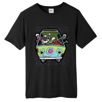 Skeleton Riding Hippie Van Halloween Costume Retro Bones Tall Fusion ChromaSoft Performance T-Shirt