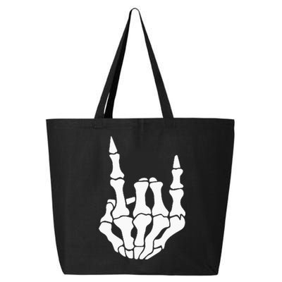 Skeleton Rock Hand Pocket Lazy Halloween Costume Cool Bones 25L Jumbo Tote