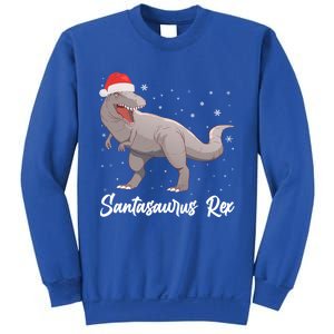 Santasaurus Rex Holiday Funny Gift Dino Lover Christmas Dinosaur Gift Sweatshirt