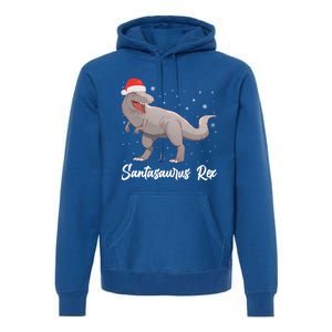 Santasaurus Rex Holiday Funny Gift Dino Lover Christmas Dinosaur Gift Premium Hoodie