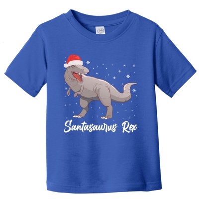 Santasaurus Rex Holiday Funny Gift Dino Lover Christmas Dinosaur Gift Toddler T-Shirt