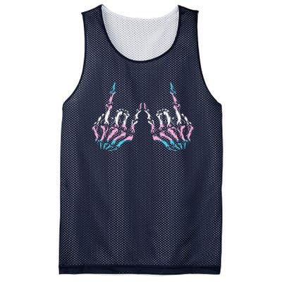 Skeleton Rock Hand Lgbtq Cool Transg Pride Transg Flag Mesh Reversible Basketball Jersey Tank