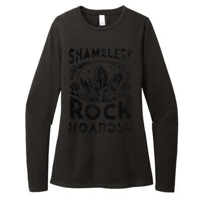 Shameless Rock Hoarder Rocks Collector Geology Mineral Womens CVC Long Sleeve Shirt