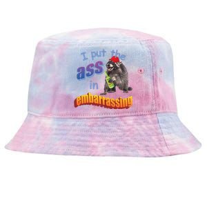 Spencers Raccoon I Put The Ass In Embarrassing Tie-Dyed Bucket Hat