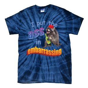 Spencers Raccoon I Put The Ass In Embarrassing Tie-Dye T-Shirt