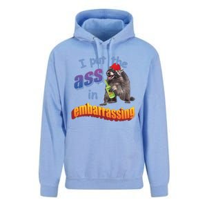 Spencers Raccoon I Put The Ass In Embarrassing Unisex Surf Hoodie