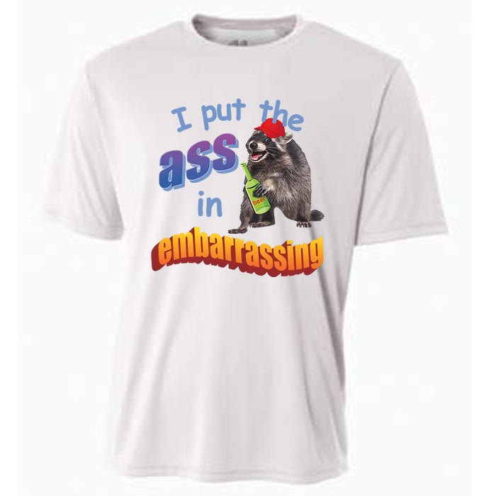 Spencers Raccoon I Put The Ass In Embarrassing Cooling Performance Crew T-Shirt