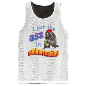 Spencers Raccoon I Put The Ass In Embarrassing Mesh Reversible Basketball Jersey Tank