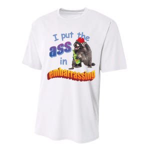 Spencers Raccoon I Put The Ass In Embarrassing Performance Sprint T-Shirt