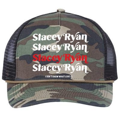 Stacey Ryan I DonT Know What Love Is Retro Rope Trucker Hat Cap