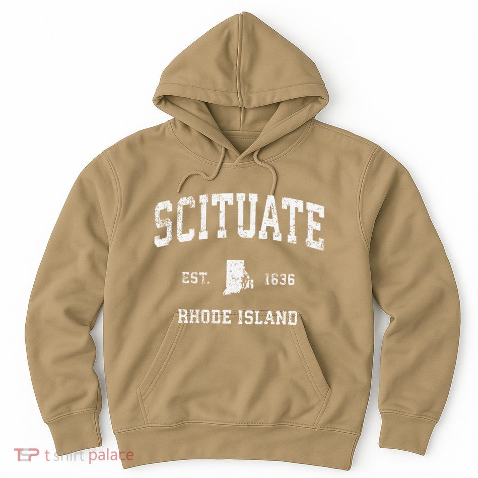 Scituate Rhode Island Ri Vintage Athletic Sports Hoodie