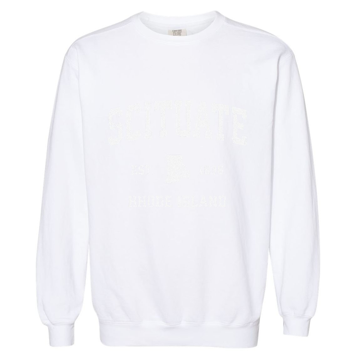 Scituate Rhode Island Ri Vintage Athletic Sports Garment-Dyed Sweatshirt