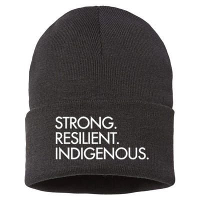 Strong Resilient Indigenous Sustainable Knit Beanie