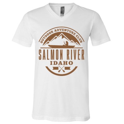 Salmon River Idaho Adventure Club V-Neck T-Shirt