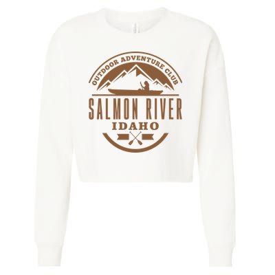 Salmon River Idaho Adventure Club Cropped Pullover Crew