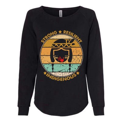 Strong Resilient Indigenous MMIW Awareness No Stolen Sisters Womens California Wash Sweatshirt