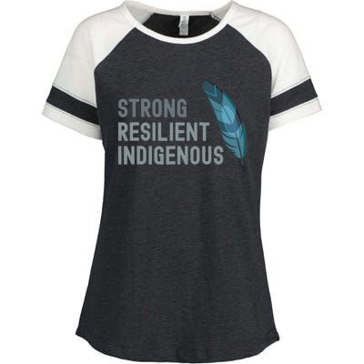 Strong Resilient Indigenous Enza Ladies Jersey Colorblock Tee