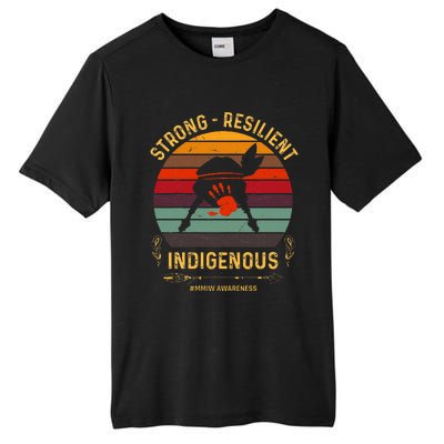 Strong Resilent Indigenous Native American Mmiw Awareness Tall Fusion ChromaSoft Performance T-Shirt