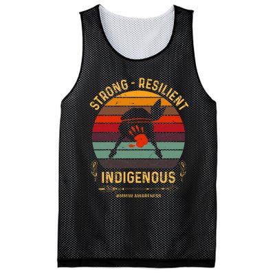 Strong Resilent Indigenous Native American Mmiw Awareness Mesh Reversible Basketball Jersey Tank