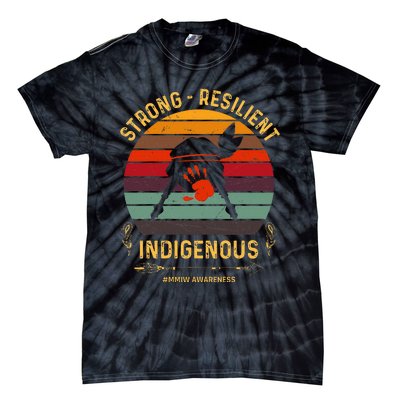 Strong Resilent Indigenous Native American Mmiw Awareness Tie-Dye T-Shirt