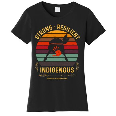 Strong Resilent Indigenous Native American Mmiw Awareness Women's T-Shirt