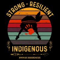 Strong Resilent Indigenous Native American Mmiw Awareness Wool Snapback Cap