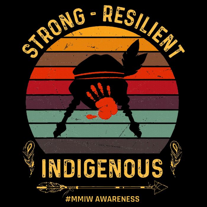 Strong Resilent Indigenous Native American Mmiw Awareness Wool Snapback Cap