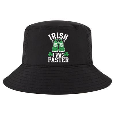 Shamrock Running Irish I Was Faster St Patricks Day Running Cool Comfort Performance Bucket Hat