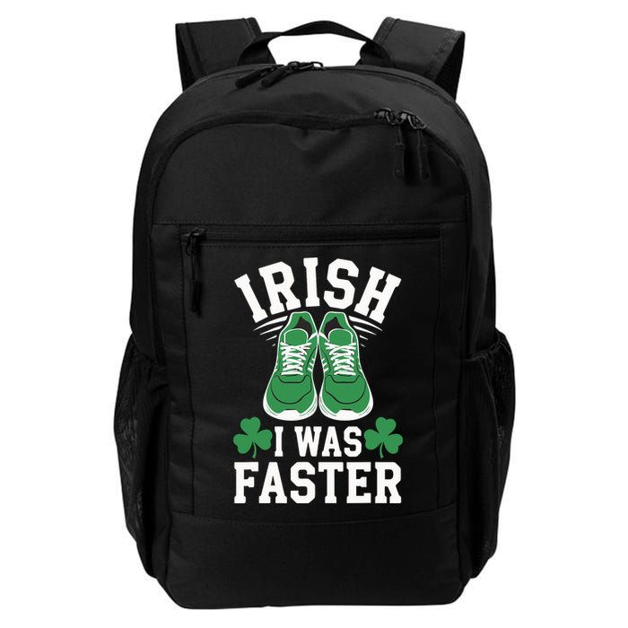 Shamrock Running Irish I Was Faster St Patricks Day Running Backpack