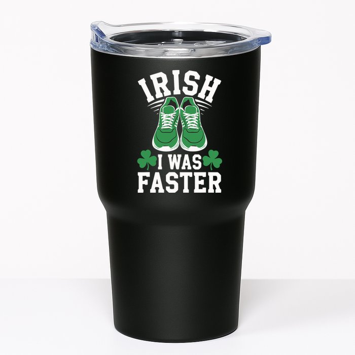 Shamrock Running Irish I Was Faster St Patricks Day Running Tumbler
