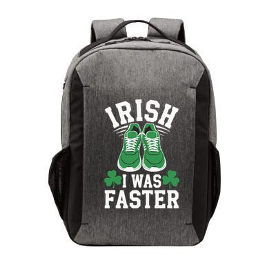 Shamrock Running Irish I Was Faster St Patricks Day Running Vector Backpack