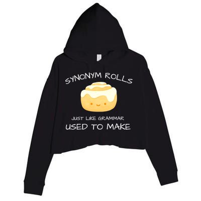 Synonym Rolls Just Like Grammar Used To Make English Teacher Crop Fleece Hoodie