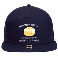 Synonym Rolls Just Like Grammar Used To Make English Teacher 7 Panel Mesh Trucker Snapback Hat