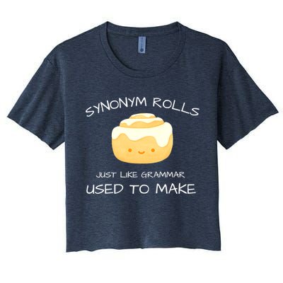 Synonym Rolls Just Like Grammar Used To Make English Teacher Crop Top