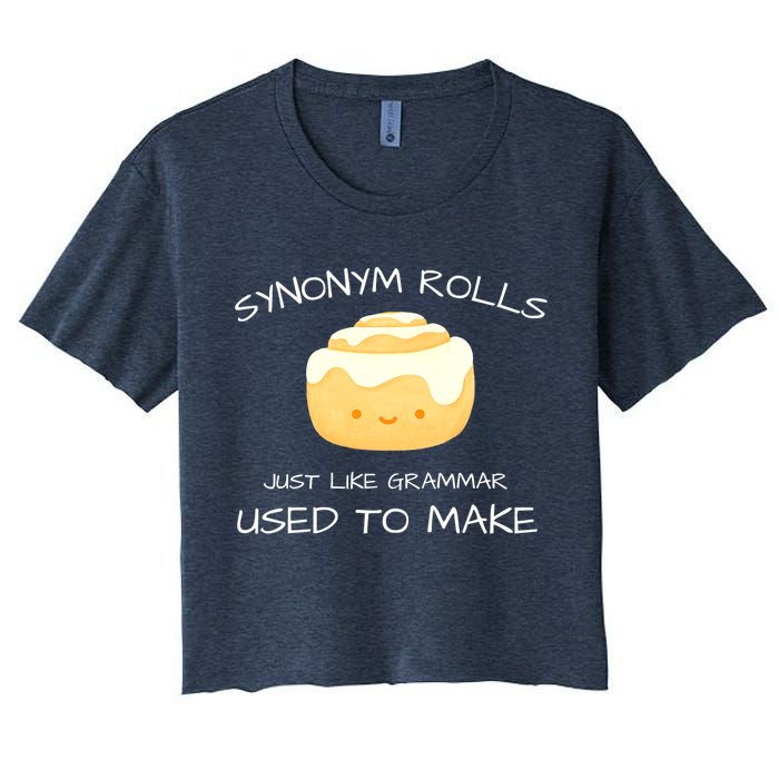 Synonym Rolls Just Like Grammar Used To Make English Teacher Crop Top