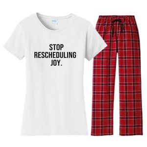 Stop Rescheduling Joy Women's Flannel Pajama Set