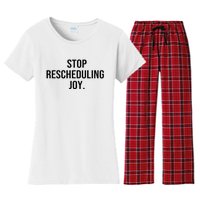 Stop Rescheduling Joy Women's Flannel Pajama Set