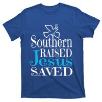 Southern Raised Jesus Saved Me Country Christian Religious Gift T-Shirt