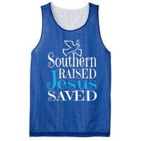 Southern Raised Jesus Saved Me Country Christian Religious Gift Mesh Reversible Basketball Jersey Tank