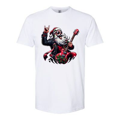 SantaS Rockin Jam Rock And Roll Santa Christmas Cool Gift Softstyle CVC T-Shirt