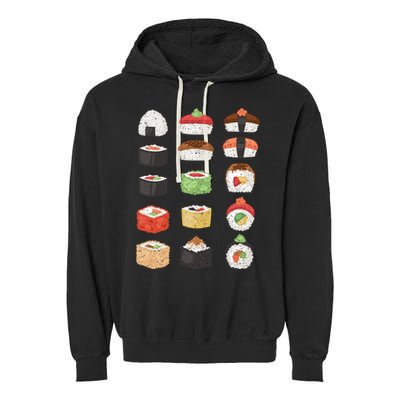 Sushi Roll Japanese Food Sushi Gift Garment-Dyed Fleece Hoodie