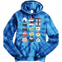 Sushi Roll Japanese Food Sushi Gift Tie Dye Hoodie