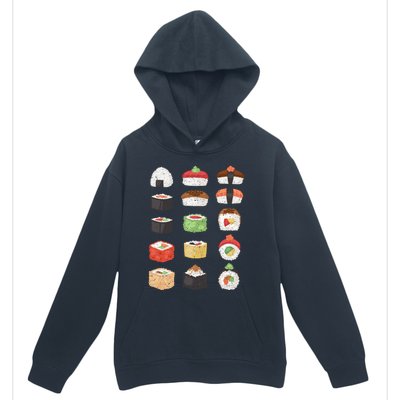 Sushi Roll Japanese Food Sushi Gift Urban Pullover Hoodie