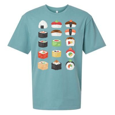 Sushi Roll Japanese Food Sushi Gift Sueded Cloud Jersey T-Shirt