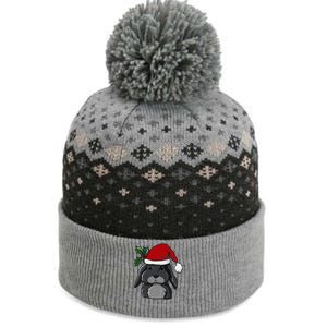 Santa Rabbit Kawaii Xmas Retro Family Funny Ugly Christmas Gift The Baniff Cuffed Pom Beanie